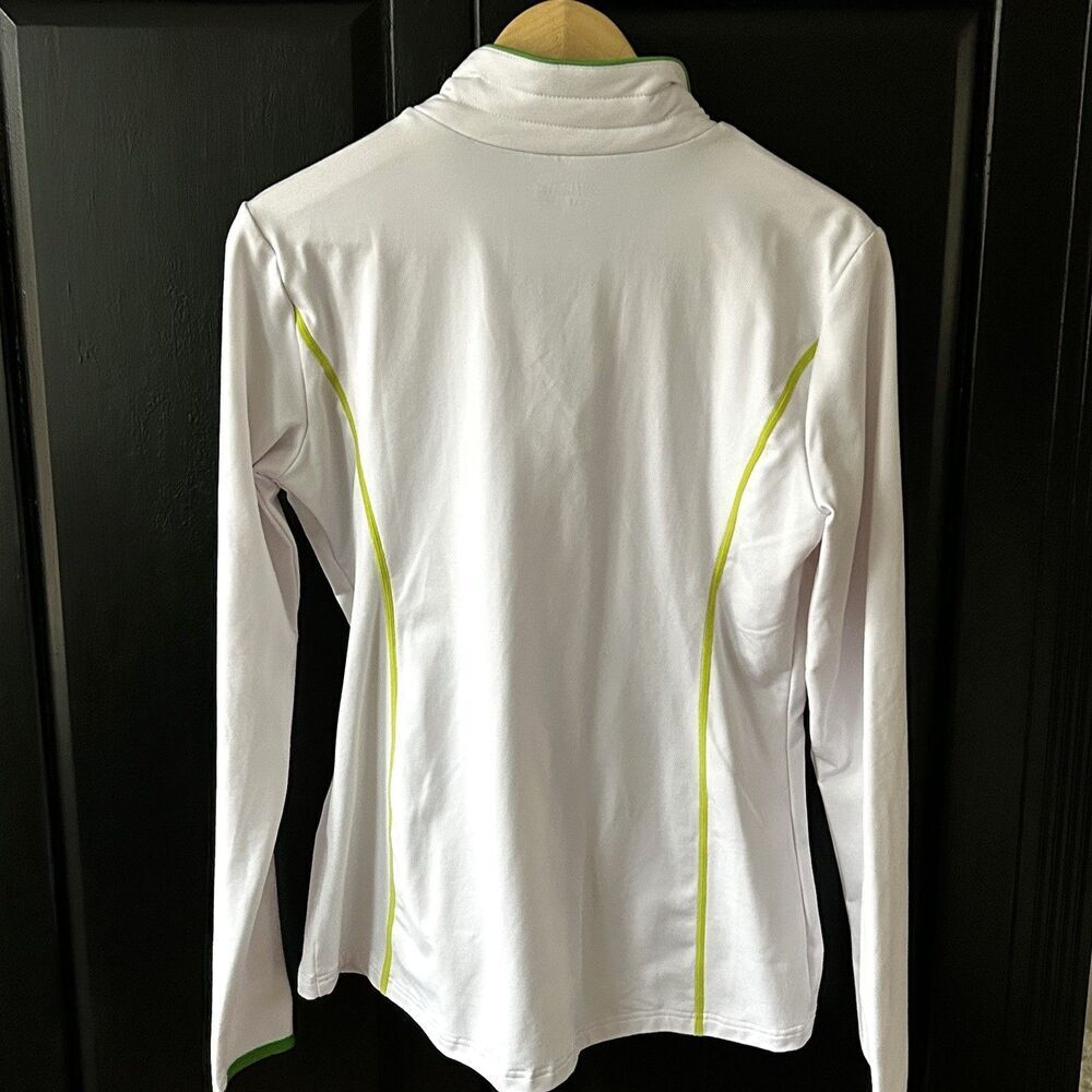 rh+ Women's Pullover Jacket Size Large White Green Accents Polyester Ski Base - Picture 8 of 10